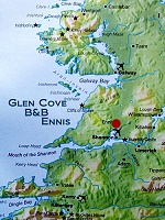 Map of Western Ireland